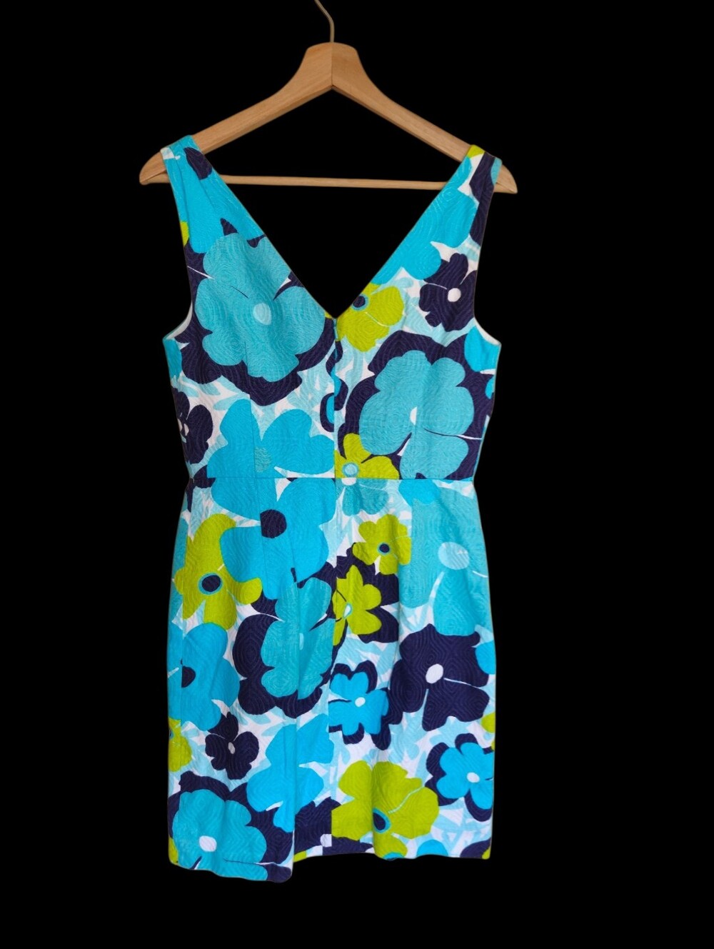 Lilly Pulitzer KIKI Shorely Blue Pop Goes The Floral Dress Preppy Dopamine